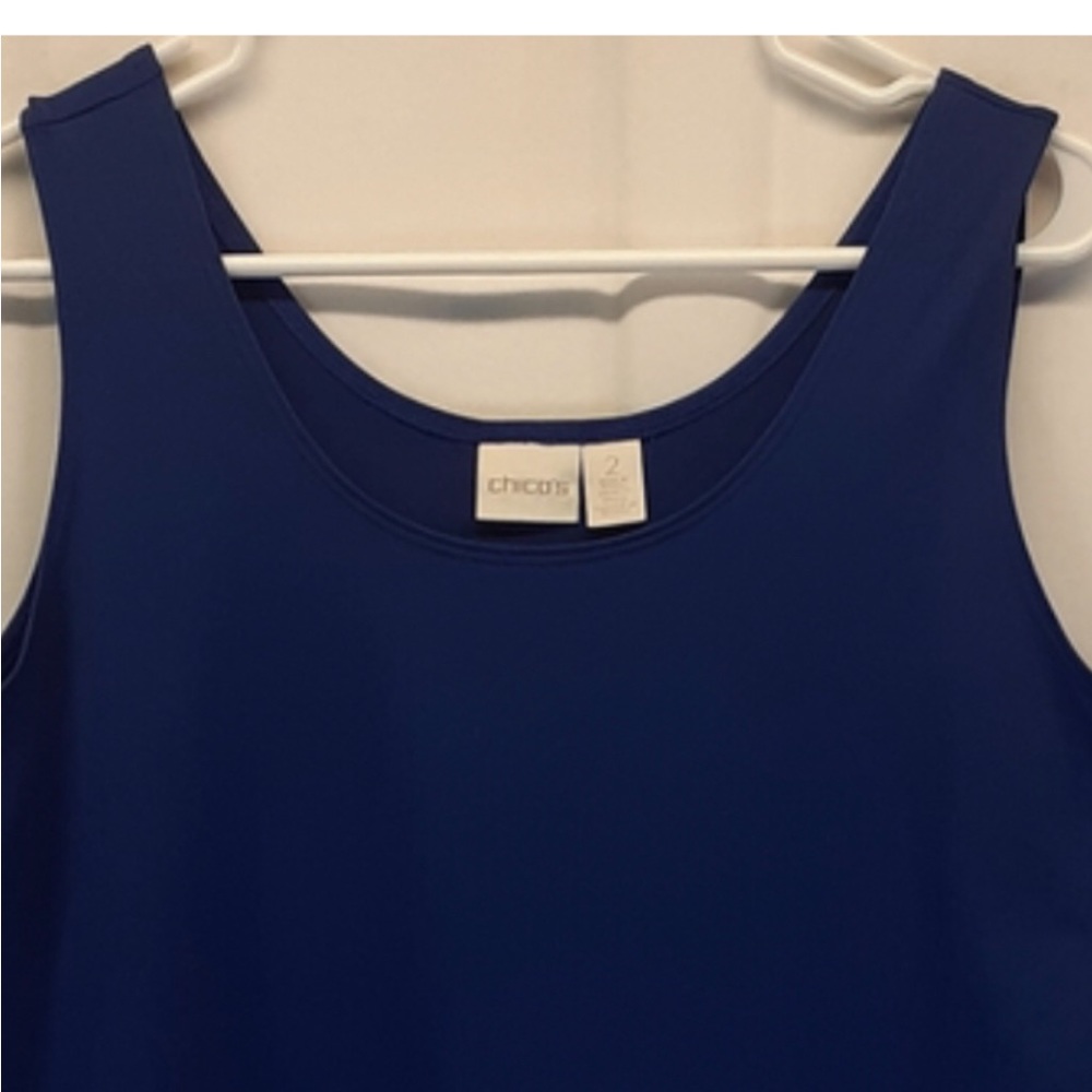 Chico,s size 3 sleeveless Royal Blue Top